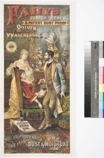 Fahys junior screw & patent dust proof silver watchcases : will keep your watch free from dust & moisture