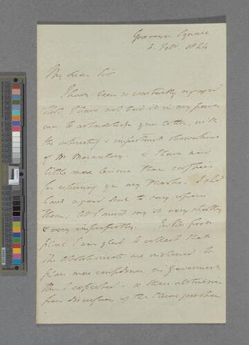 Dudley Ryder, 1st Earl of Harrowby. Letter to John William Cunningham