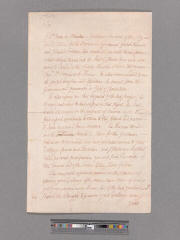 Letter from Diego Jose de Navarro, Havana, to George Washington