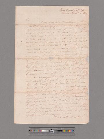 Letter from George Washington, headquarters Middlebrook, to Richard Henry Lee