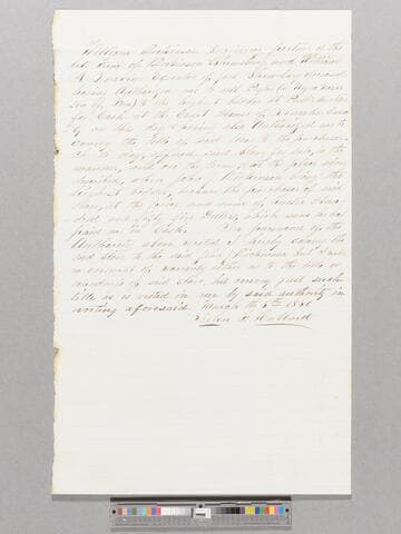 Bill of sale for Peyton by John F. Hubbard