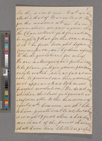 Note regarding law case of Zachary Macaulay