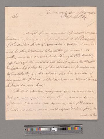 Letter from Anthony Wayne, Richmond, Georgia, to George Washington