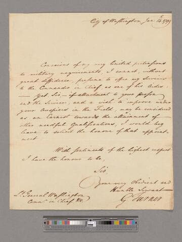 Letter from George Turner, Washington, D.C., to George Washington