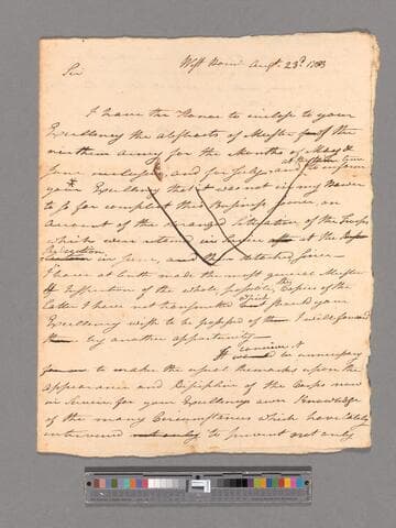 Letter from William Barber, West Point, to George Washington