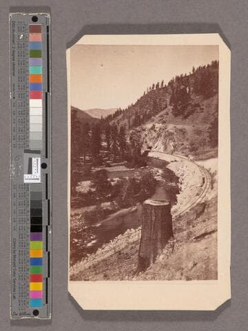 Truckee river entering the Eastern Summits. Tunnel No. 14. 134 miles