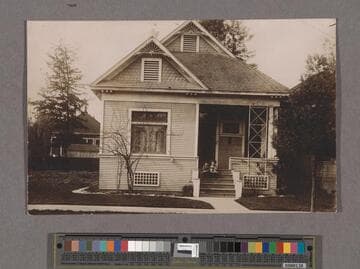 Joseph Fraters, Petra Avila Fraters, their children, and Los Angeles house