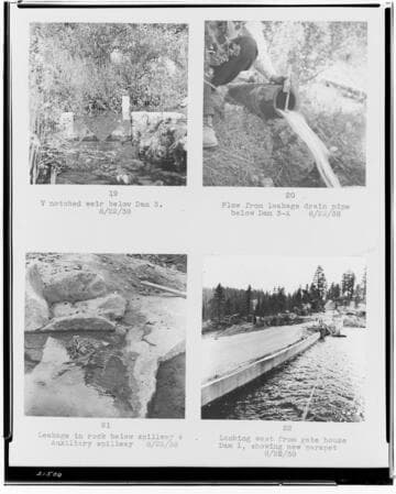 Big Creek, Huntington Lake Dams - Copy of report on Huntington Lake Dams by H. W. Dennis
