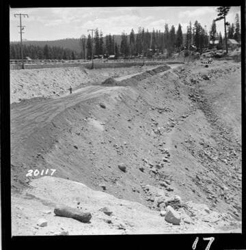 Backfill Dam #3 taken from North end of dam