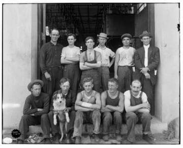 Newmark Substation employees - Heckman's Construction men