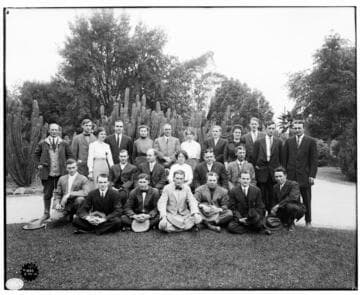 A group portrait of the office force at the Pomona Local Office