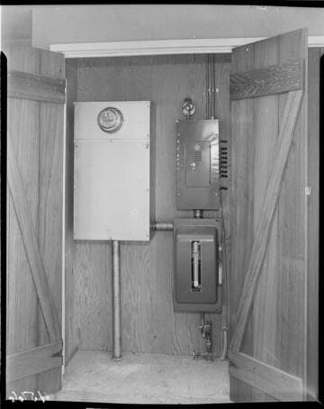 The installed "One Millionth Meter" and circuit panel