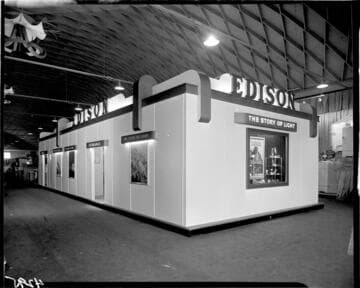 Edison Booth "The Story of Light" at Pomona Fair (?)