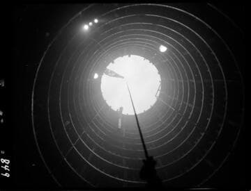 Big Creek - Mammoth Pool - Looking up from bottom of surge shaft