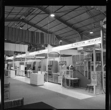 Home show event with Edison booth promoting all-electric Medallion Homes