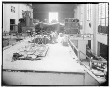 Long Beach Steam Station, Plant #3 - Installing Turbo