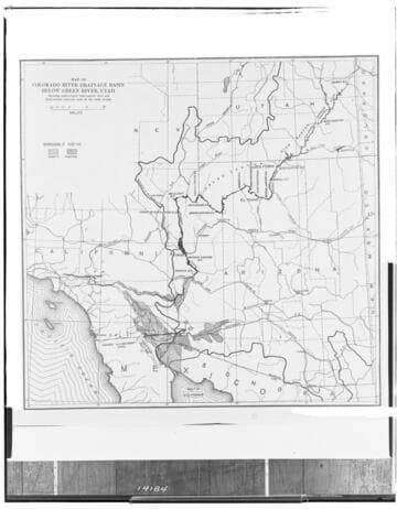 Colorado River drainage basin below Green River