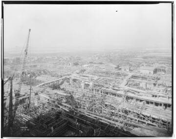 Long Beach Steam Station, Plant #3 - Switch Gardens & Intake Tunnel as seen from roof