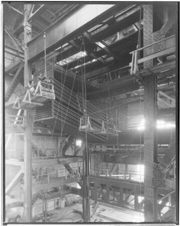 Long Beach Steam Station, Plant #3 - Installing boiler tubes