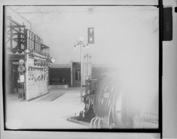 The interior of Ontario #1 Hydro Plant
