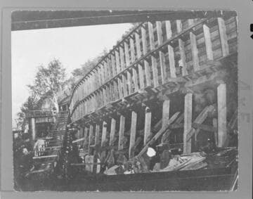 The forebay and spillway at Kaweah #1 Hydro Plant