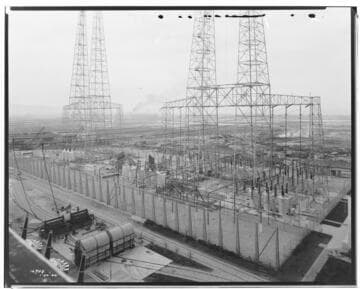 Long Beach Steam Station, Plant #3 - Take-off towers with all of Switch Garden