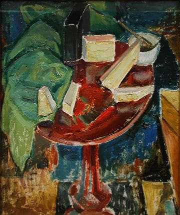 Red Table Top Still Life