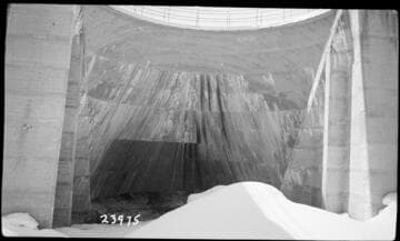 Big Creek, Florence Lake Dam - Arch #8 from downstream side