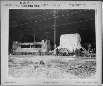 Eagle Rock Substation - Hauling transformer