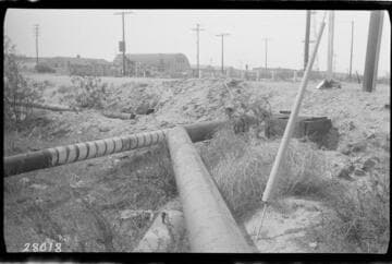 Long Beach Steam Station - Gas line - East side of Henry Ford Ave. view looking southwest