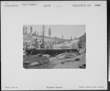 Big Creek, Shaver Lake Dam