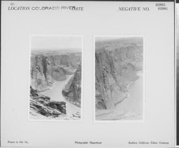 Colorado River - View from canyon rim