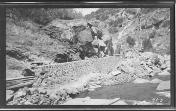 The Middle Fork headworks at Kaweah #3 Hydro Plant