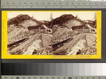 166. Emigrant Gap Tunnel, Wall and Snow Covering