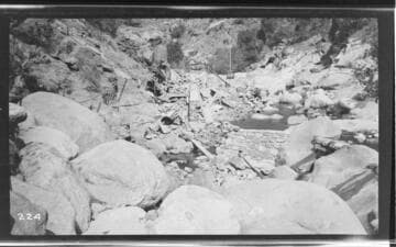 The Middle Fork headworks at Kaweah #3 Hydro Plant