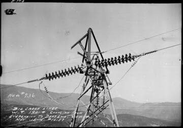 Big Creek Transmission Line insulators
