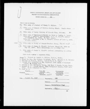 Letterbook of the St. George Stake [microform] : 1874-1887. Reel 1