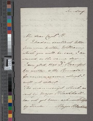 Edgeworth, Richard Lovell.  Letter to Sir Francis Beaufort