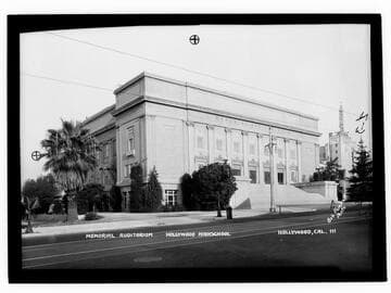 Memorial Auditorium, Hollywood High School, Hollywood, Cal