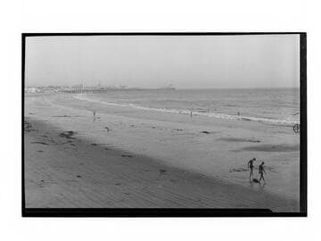 Santa Monica Beach looking south towards Ocean Park Pier