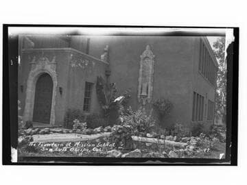 The Fountain at Mission School, San Luis Obispo, Cal