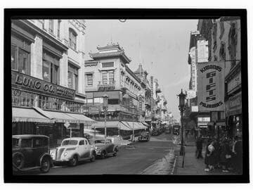 Grant Avenue at Sacramento Street, Chinatown, San Francisco
