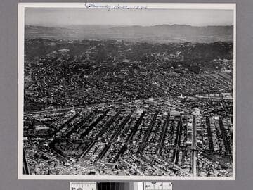 Aerial view of Beverly Hills, California