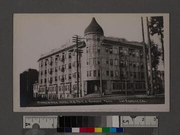 Minnewaska Hotel, H.A and K.E. Gonden, Props. Los Angeles, Cal