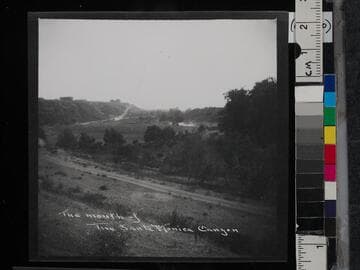 The mouth of the Santa Monica Canyon