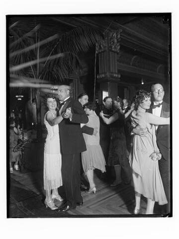 Couples dancing at the Club Casa del Mar, Santa Monica, California