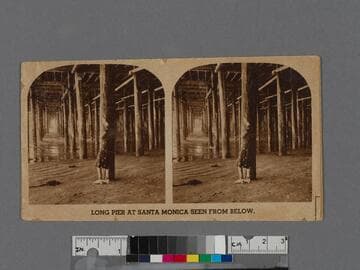 Long Pier at Santa Monica seen from below