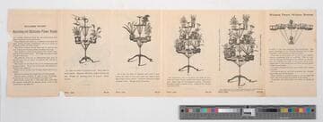 William's patent revolving and adjustable flower stands