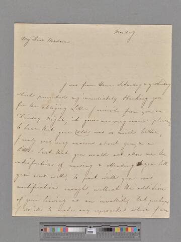 Harcourt, Elizabeth (Venables-Vernon), Countess Harcourt. Letter to Elizabeth (Robinson) Montagu