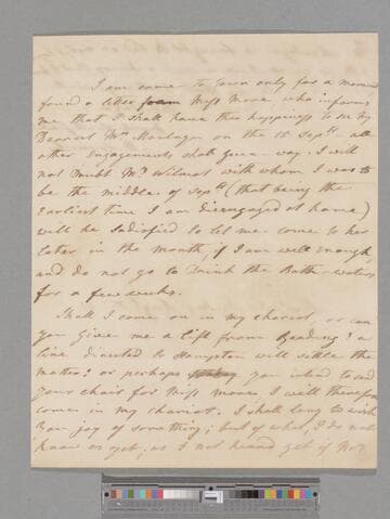 Garrick, Eva Maria (Veigel). Letter to Elizabeth (Robinson) Montagu